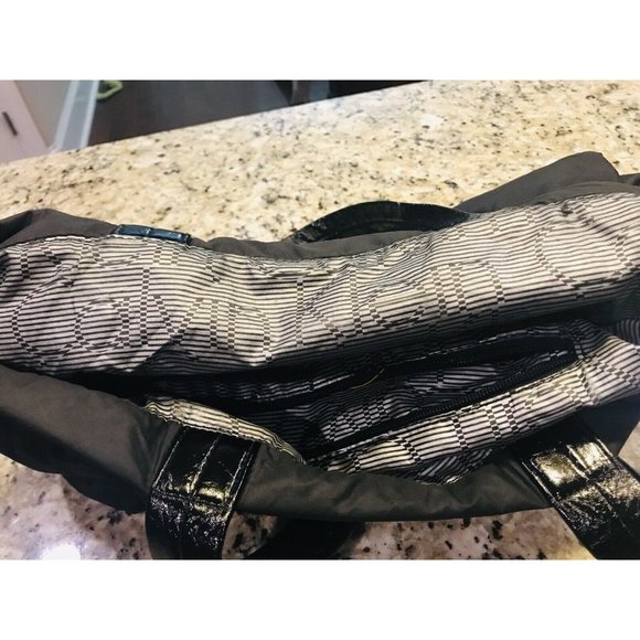 Calvin Klein Puffer Style Black Tote Embroidered Logo - Picture 3 of 6